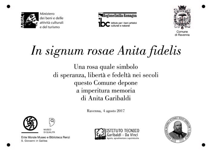 Rosa Anita Garibaldi TARGA